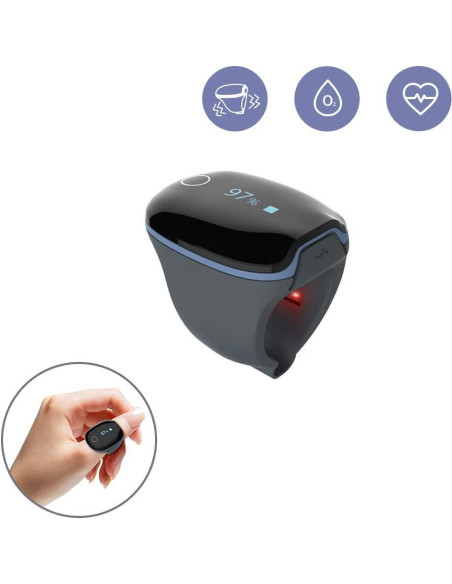 Oxímetro de Pulso Wellue O2ring Bluetooth Recargable 12.19x6.60cm