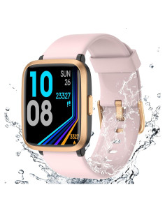 Reloj Inteligente LIVIKEY Rosa con Monitor de Frecuencia