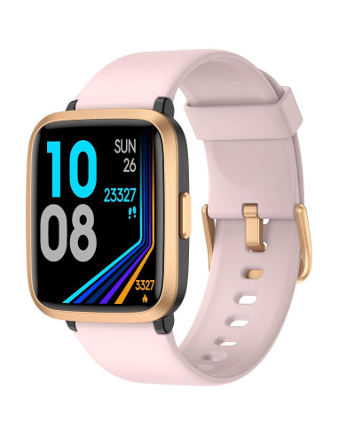 Reloj Inteligente LIVIKEY Rosa con Monitor de Frecuencia