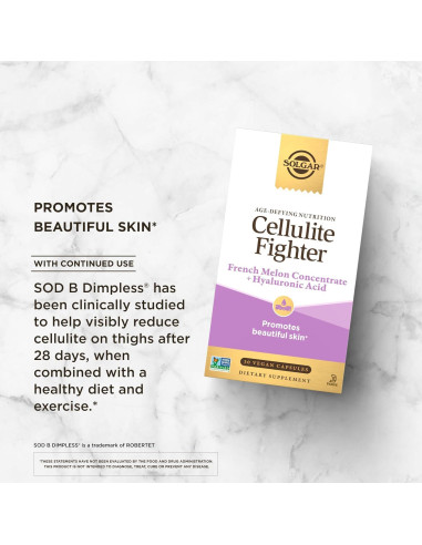 Solgar Luchador Celulitis 30 Porciones Ácido Hialurónico