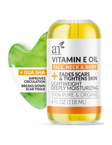 Aceite Bio de Vitamina E ArtNaturals 248ml + Set Gua Sha