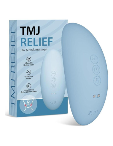 Masajeador TMJ Rozonii Ergonómico con Calor y Vibración