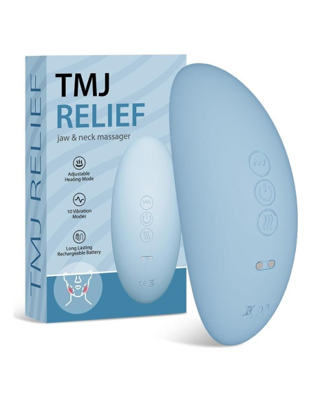 Masajeador TMJ Rozonii Ergonómico con Calor y Vibración