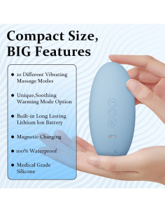 Masajeador TMJ Rozonii Ergonómico con Calor y Vibración 2