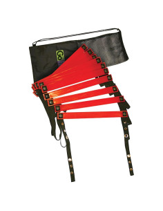 Escalera de Agilidad GoFit 4.57m - Entrenamiento Velocidad Rojo