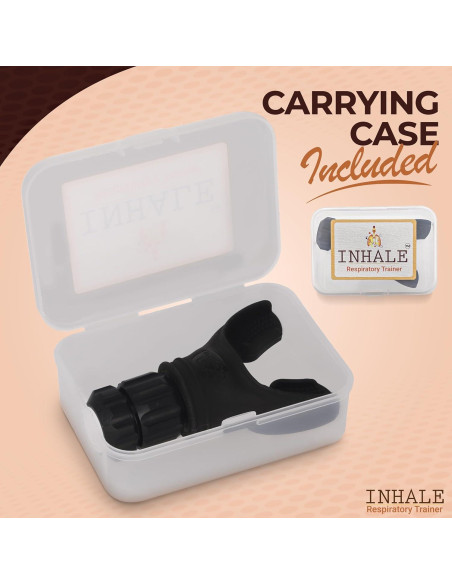 Entrenador Respiratorio Inhale | Dispositivo Compacto con Resistencia Ajustable