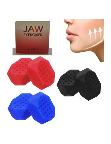 Ejercitador de Mandíbula Sushenwe 6 Pcs Silicona 3 Niveles