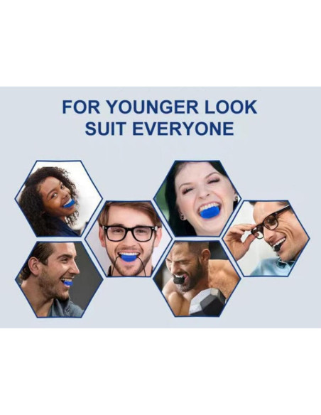 Ejercitador de Mandíbula Sushenwe 6 Pcs Silicona 3 Niveles