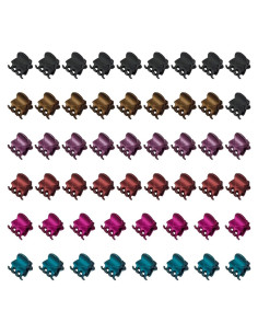 50 Mini Clips de Garra para Cabello Yongdeli Color Mate
