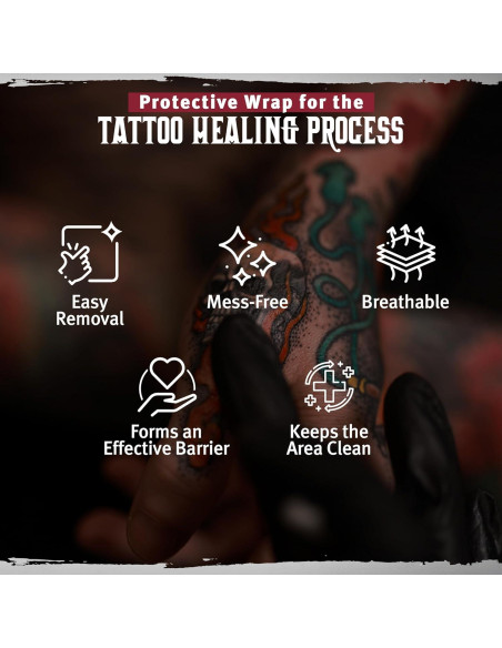 Hustle Butter Envoltura para Tatuajes 15.24x3.71cm - Rollo Adhesivo