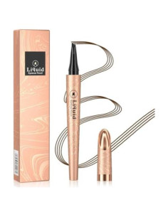 Lápiz de Cejas Microblade OETUIOW Marrón Oscuro 4 Puntas