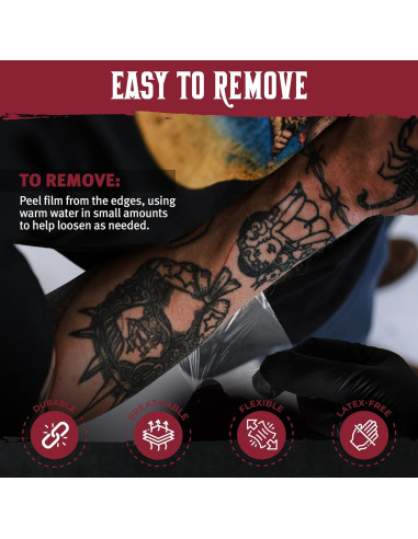 Hustle Butter Envoltura para Tatuajes 15.24x3.71cm - Rollo Adhesivo