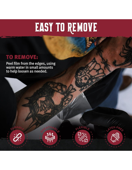 Hustle Butter Envoltura para Tatuajes 15.24x3.71cm - Rollo Adhesivo