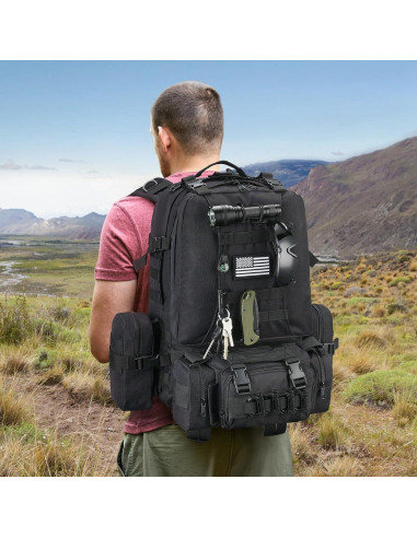 Mochila Táctica CVLIFE 60L Militar para Senderismo y Camping