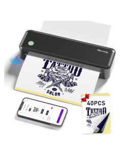 Impresora de Plantillas de Tatuaje Gloryang JD-126 Inalámbrica
