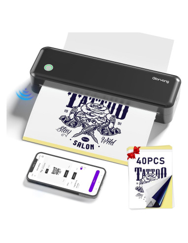 Impresora de Plantillas de Tatuaje Gloryang JD-126 Inalámbrica