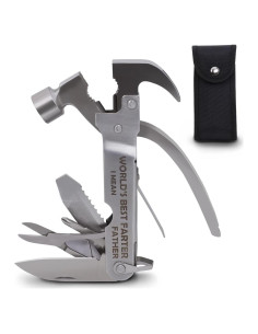 Martillo Multiherramienta PRETTYFINE 12 en 1 para Camping