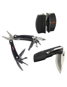 Kit de Supervivencia Smith's 3 Piezas - Cuchillo, Multi-Herramienta