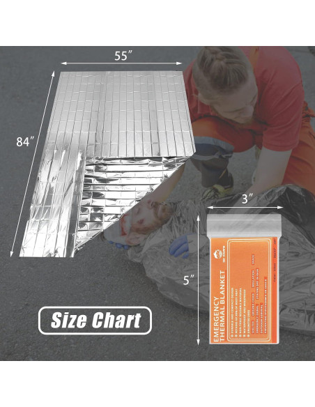 Mantitas Térmicas Mylar QIO CHUANG - Kit de 4 Unidades