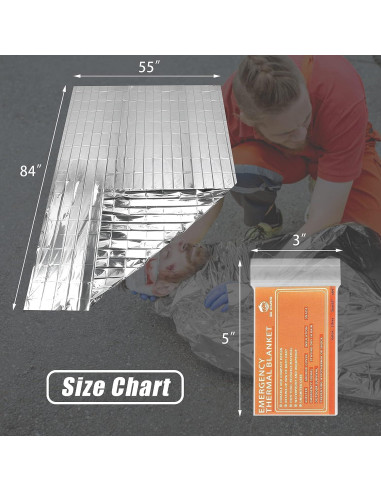 Mantitas Térmicas Mylar QIO CHUANG - Kit de 4 Unidades