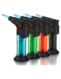 Paquete de 4 encendedores Samniu antorcha recargables