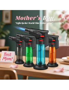 Paquete de 4 encendedores Samniu antorcha recargables 2