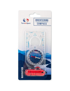 Brújula de Orientación TurnOnSport para Senderismo 11.9cm 2