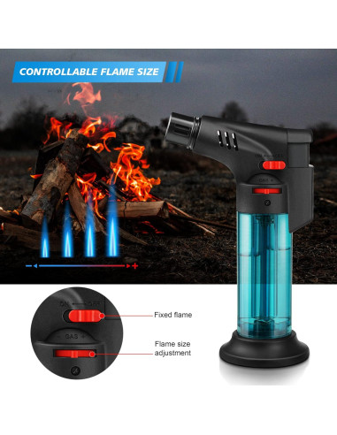 Paquete de 4 encendedores Samniu antorcha recargables