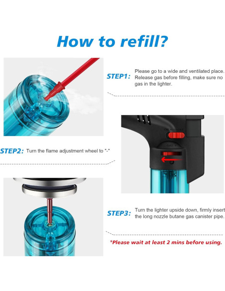 Paquete de 4 encendedores Samniu antorcha recargables