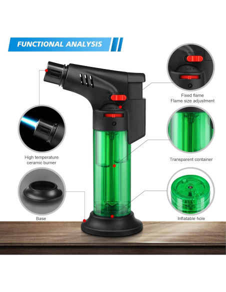 Paquete de 4 encendedores Samniu antorcha recargables