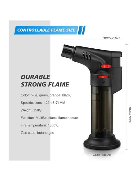 Paquete de 4 encendedores Samniu antorcha recargables