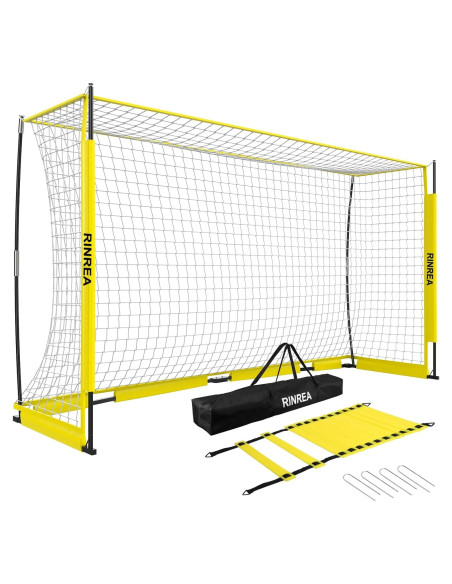 Portería de Fútbol Plegable RINREA 3.66x1.83m con Bolsa
