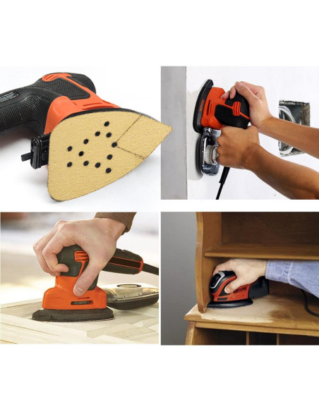 LotFancy Almohadillas de Lijado 50PCS 60-220 Grano para Lijadora