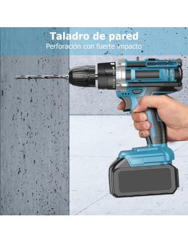 Taladro Inalámbrico DEWIN 21V 2 Velocidades 24 Piezas