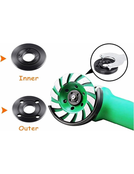 4 Piezas Tuerca de Bloqueo Brida Exterior ZLLITONS 5/8"-11