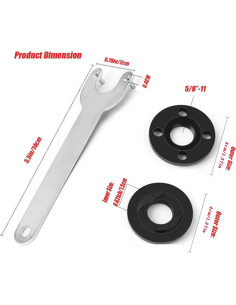 Llave de brida RICHERI 5/8-11 para molinillos 11.43 cm 2