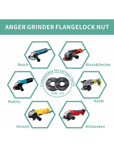 Kit de Llave para Amoladora Angular 9 Piezas Fyjbnh