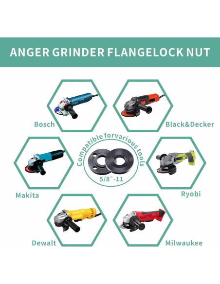 Kit de Llave para Amoladora Angular 9 Piezas Fyjbnh