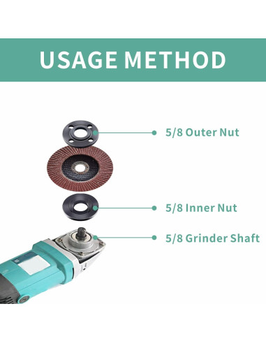 Kit de Llave para Amoladora Angular 9 Piezas Fyjbnh