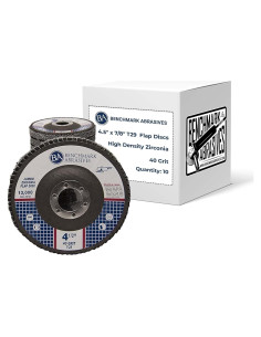 Discos de Aleta Jumbo Benchmark 4.5" Zirconia 40 Grano - 10 Pzas