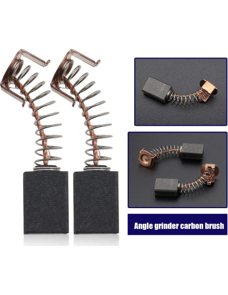 Escobillas de Carbón Crear Idea 2 Pares 12x8x5mm para Amoladora
