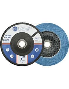 Discos de Aleta 7" Benchmark Abrasives 60 Grano Zirconia 2