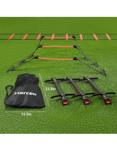 Conjunto de Vallas Ajustables y Escalera de Agilidad Xerceo SH01
