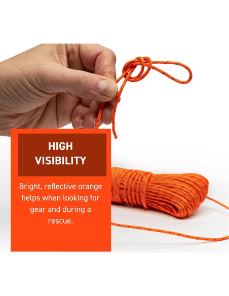 Cuerda de Tinder Reflectante S.O.L. 365,76 m Camping