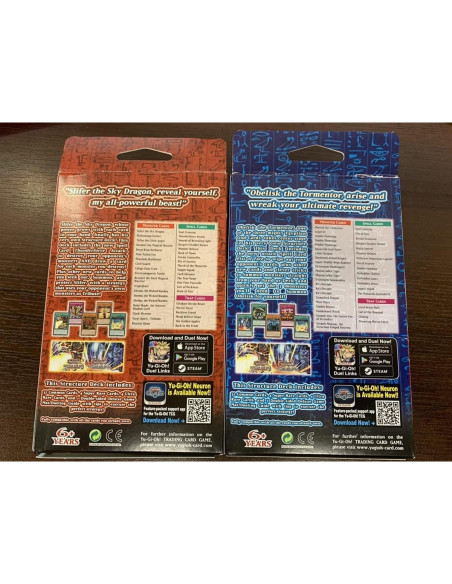 Baraja de Cartas Yu-Gi-Oh! Dios Egipcio Obelisco 40 cartas