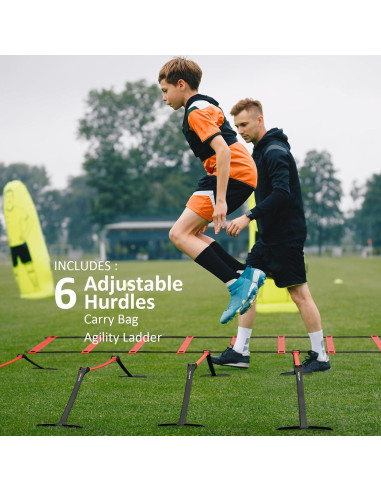Conjunto de Vallas Ajustables y Escalera de Agilidad Xerceo SH01