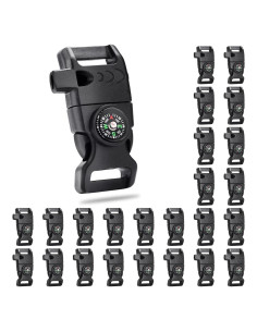 Hebillas de Compás CooBigo 25 Pcs 1,59 cm para Paracord