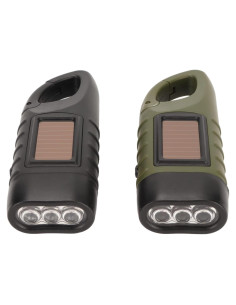 Linterna Solar de Manivela Hilitand 2 Pcs LED Recargable