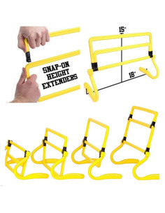Vallas de Entrenamiento de Velocidad Kvittra - Ajustables 15 cm a 38 cm 2