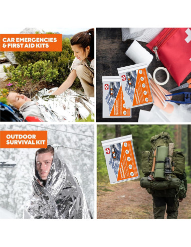 Manta Térmica ANLOKE 10 Paquete 82x64 cm Supervivencia